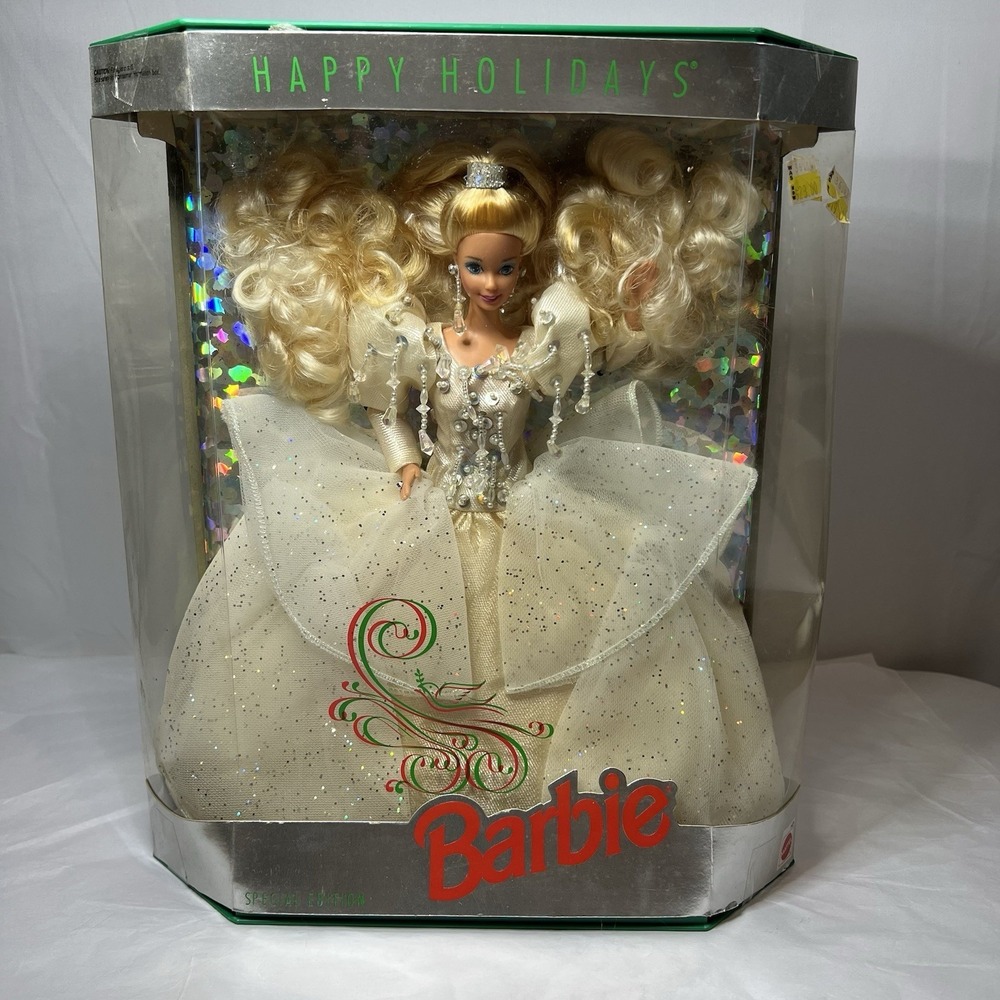 Vintage 1992 Happy Holidays Special Edition Barbie‎ Doll Blonde Mattel #1429